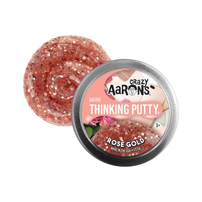 Crazy Aaron's Rose Gold Thinking Putty Mini Tin