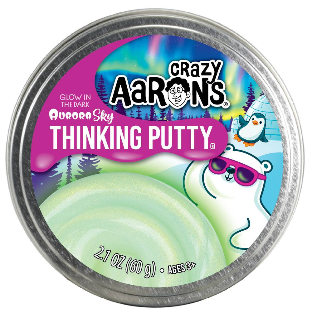 Crazy Aaron's Aurora Sky Thinking Putty 3.5" Tin