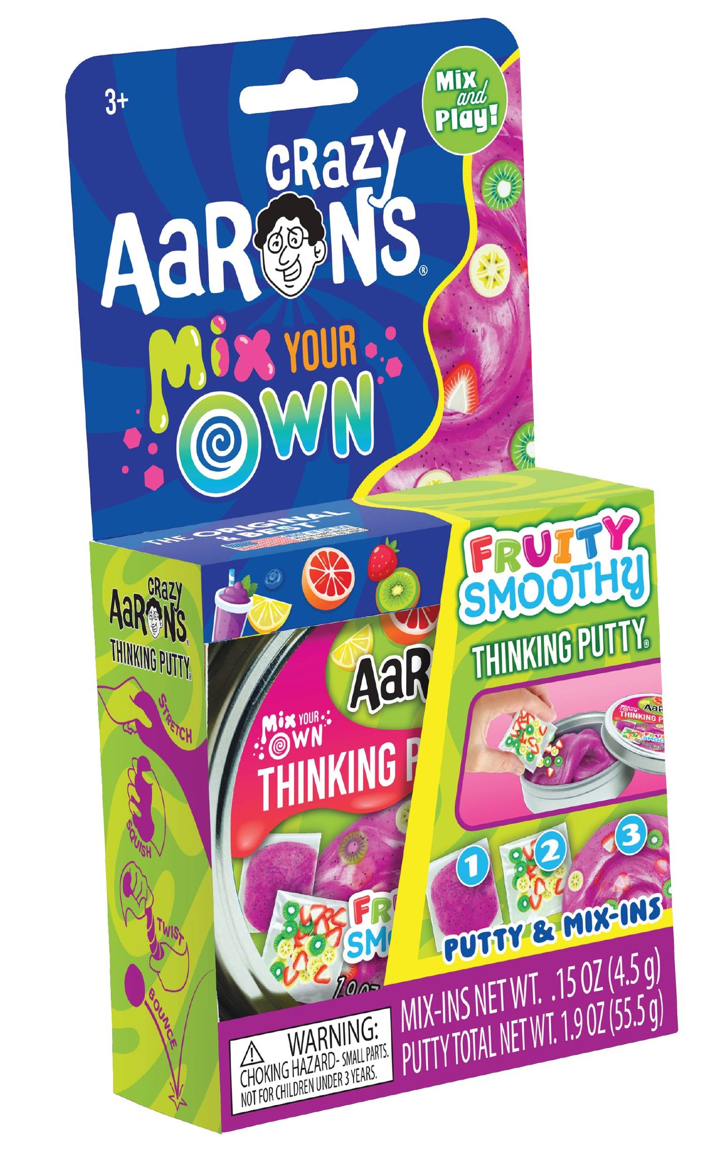 Crazy Aaron's Fruity Smoothy Thinking Putty 3.5" Tin