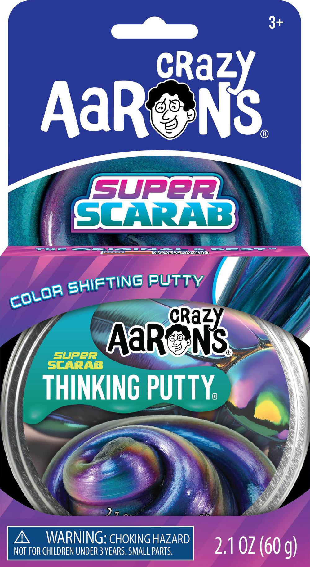 Crazy Aaron's Super Scarab Thinking Putty 3.5" Tin