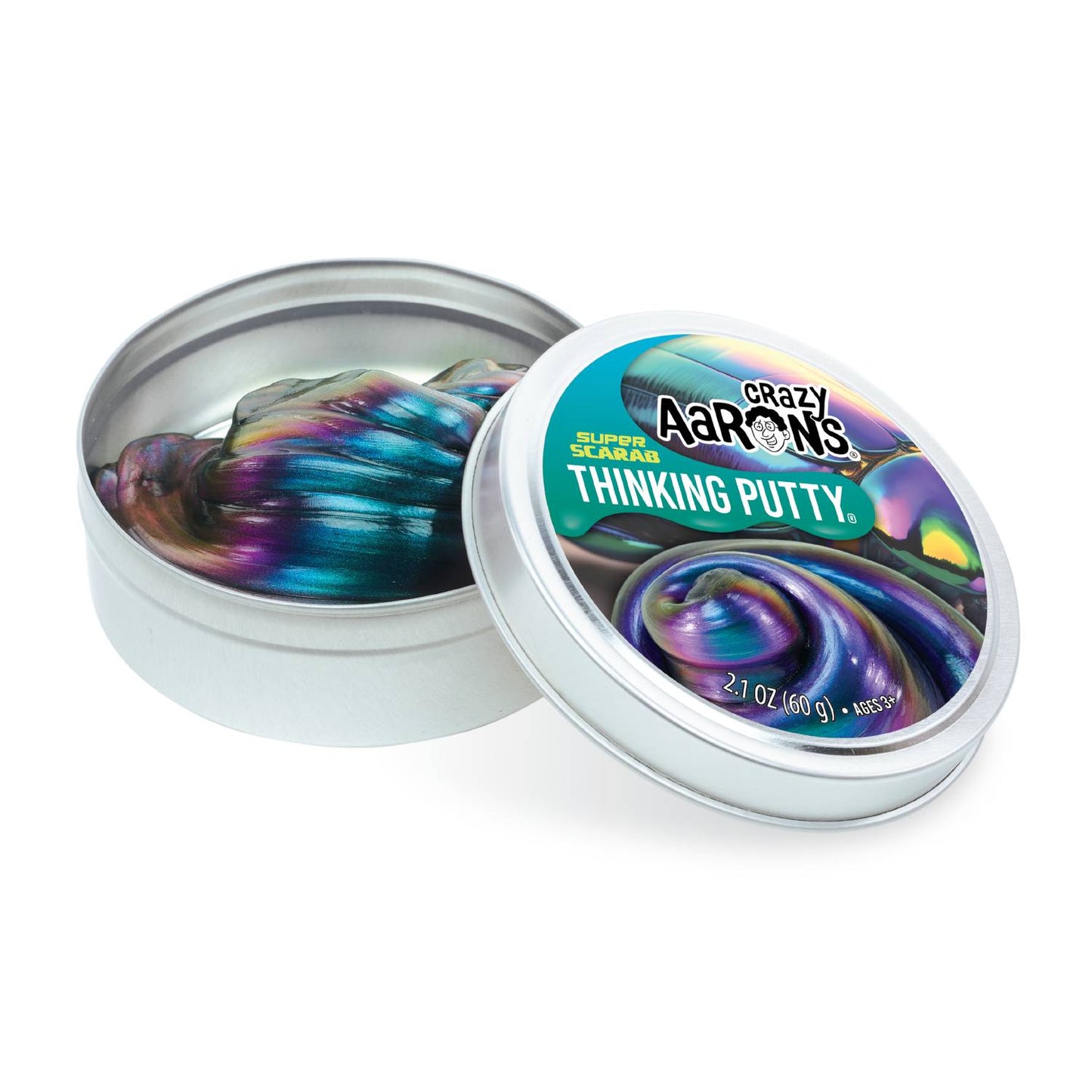 Crazy Aaron's Super Scarab Thinking Putty 3.5" Tin