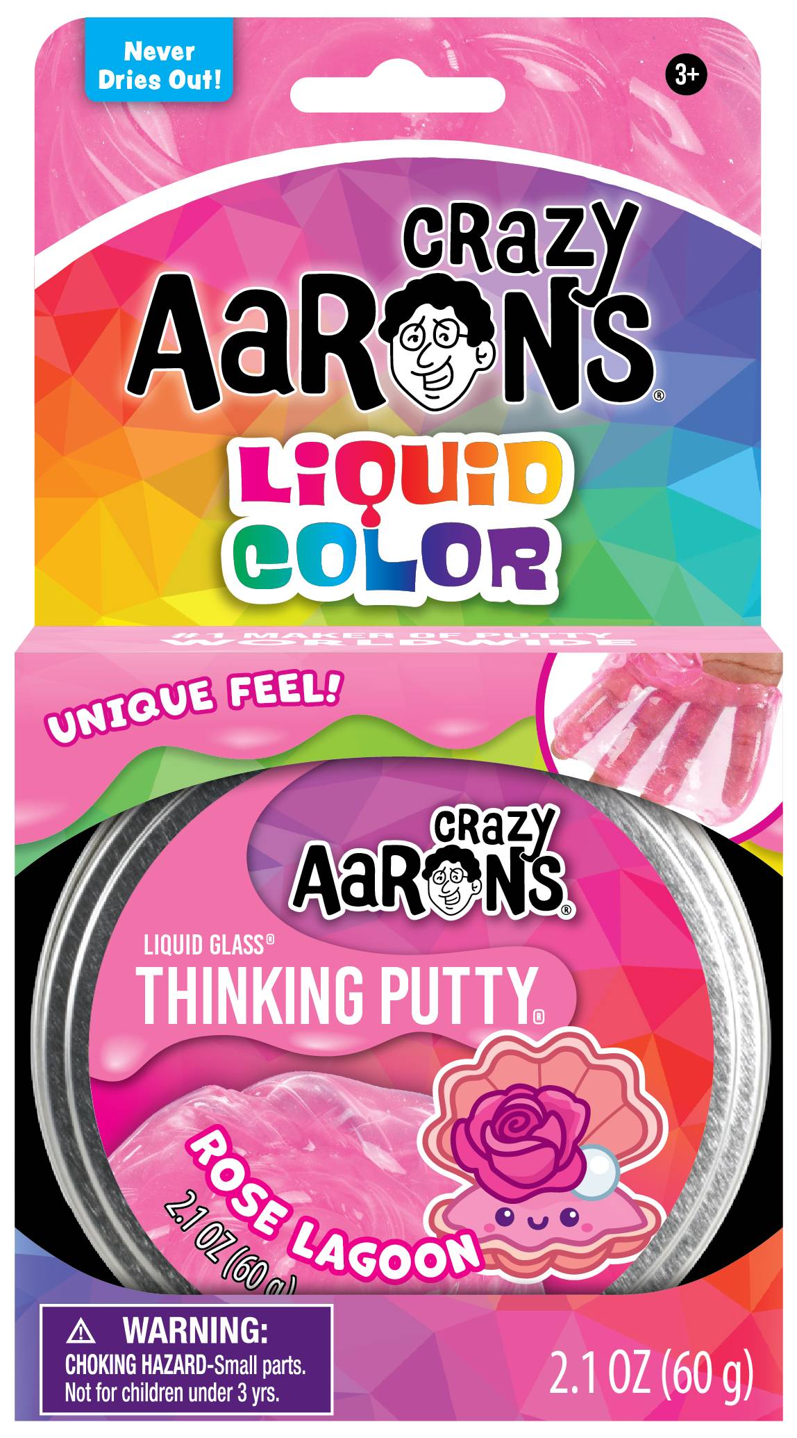 Crazy Aaron's Rose Lagoon Thinking Putty 3.5" Tin