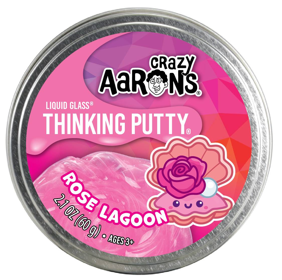 Crazy Aaron's Rose Lagoon Thinking Putty 3.5" Tin