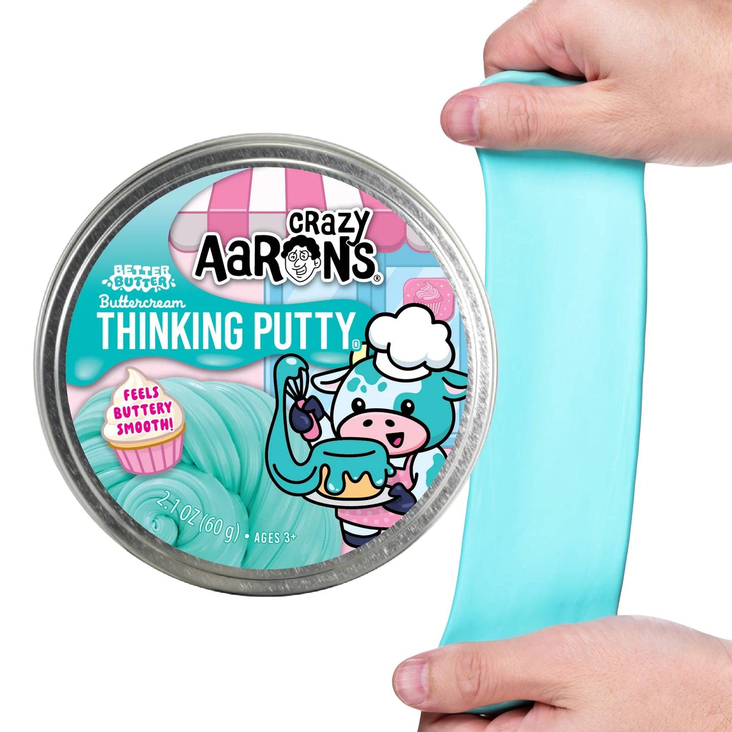 Crazy Aaron's Better Butter Buttercream Thinking Putty 3.5" Tin