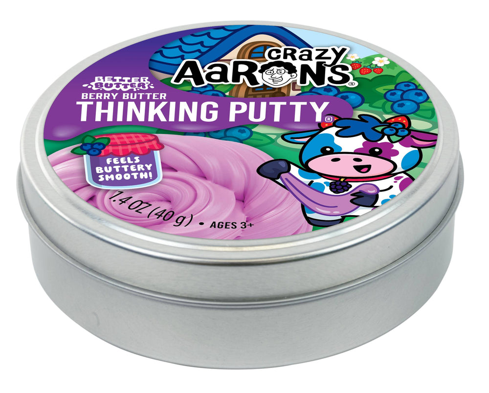 Crazy Aaron's Better Butter Berry Thinking Putty 3.5" Tin