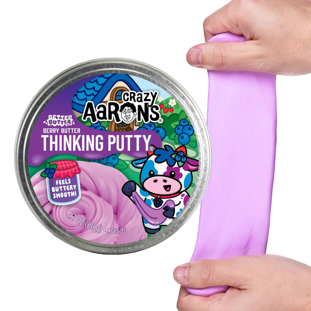 Crazy Aaron's Better Butter Berry Thinking Putty 3.5" Tin