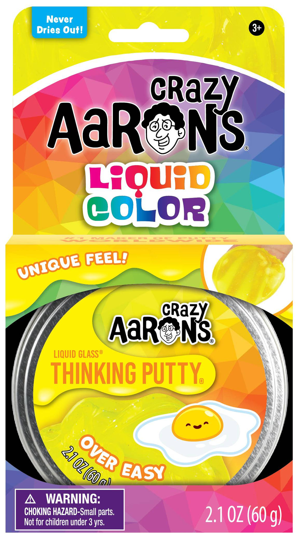 Crazy Aaron's Over Easy Thinking Putty 3.5" Tin