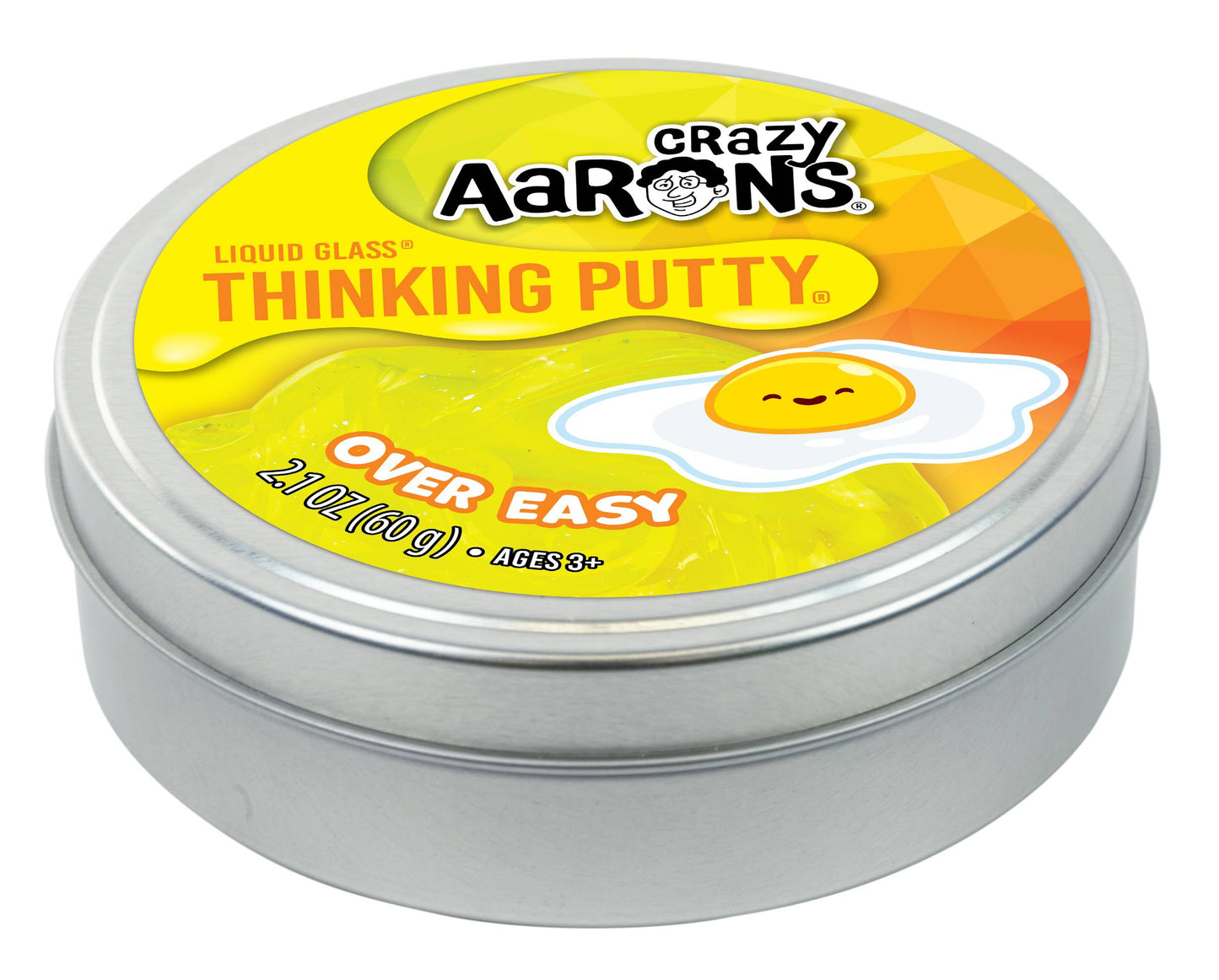 Crazy Aaron's Over Easy Thinking Putty 3.5" Tin