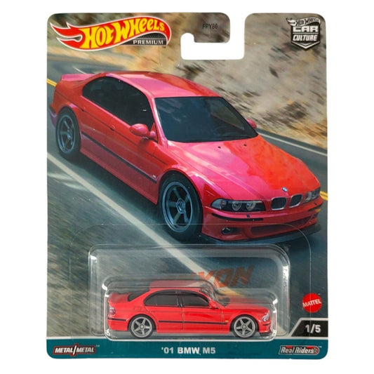 Hot Wheels Premium Car Culture HKC52 '01 BMW M5 1:64 Diecast Car