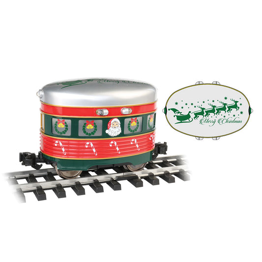 Bachmann USA Eggliner - Christmas - Santa & Sleigh G Gauge 96281