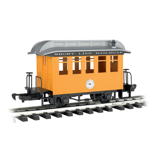 Bachmann USA Li'l Big Haulers Coach Short Line Railroad Yellow w/Silver Roof G 97097