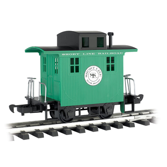 Bachmann USA Li'l Big Haulers Caboose Short Line Railroad Green w/Black Roof G 98099