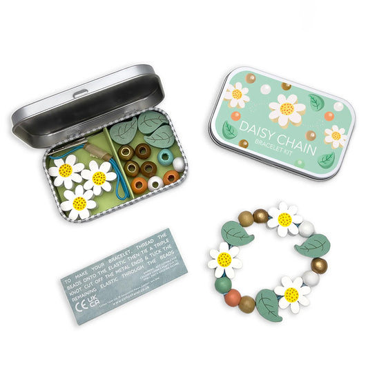 Cotton Twist Daisy Bracelet Gift Kit Tin