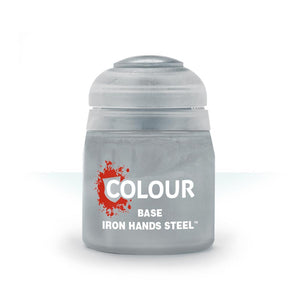 Games Workshop Warhammer Colour Base Paint: Iron Hands Steel 12ml 21-46