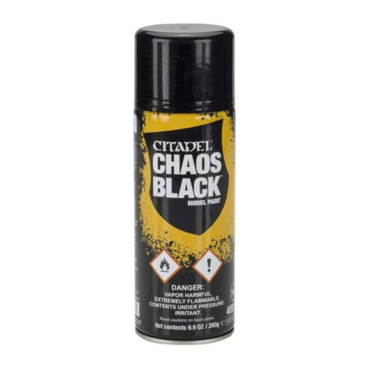Games Workshop Citadel Spray Paint: Chaos Black Warhammer 62-02