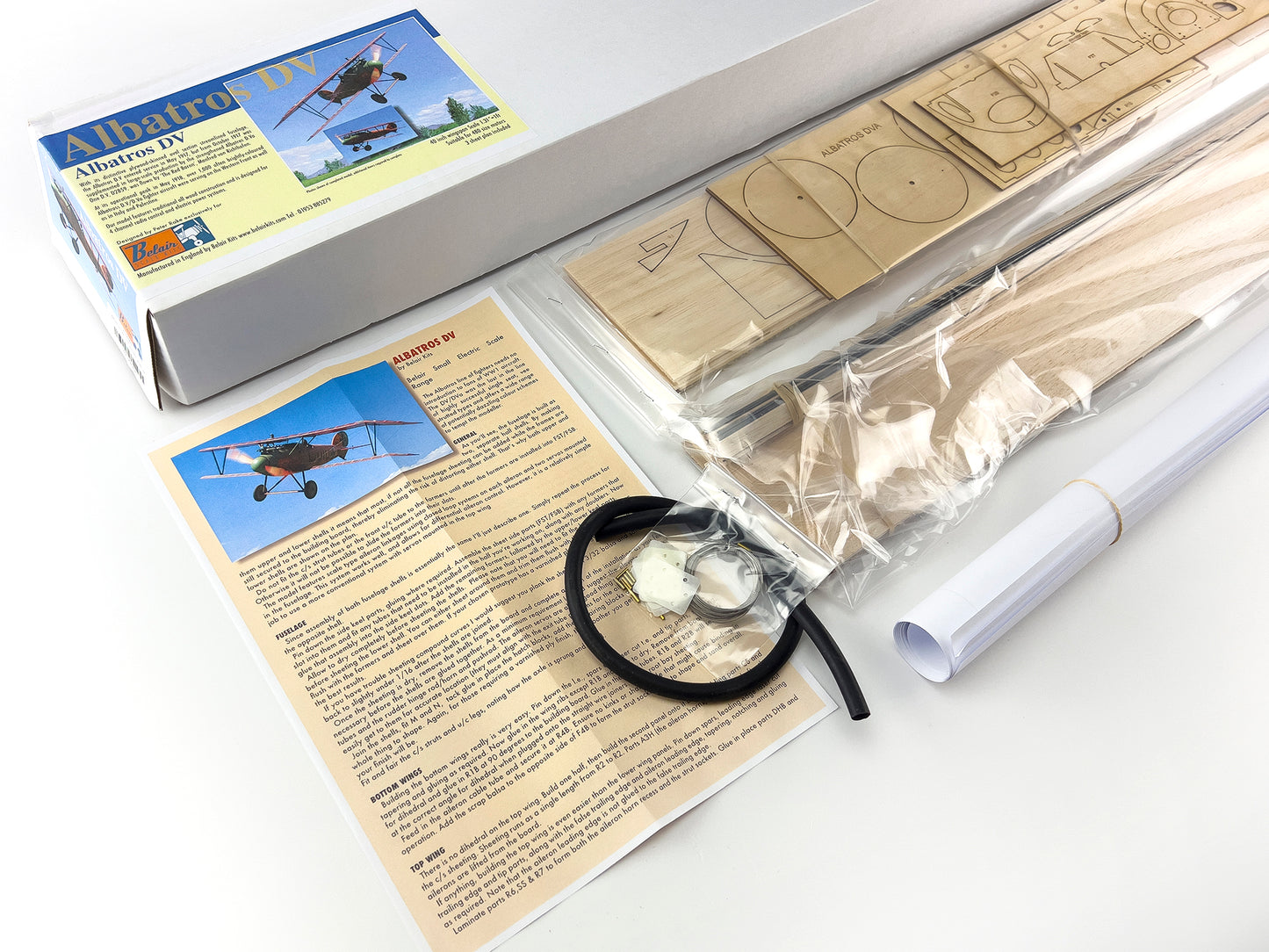 Belair Albatros DV - 39" Electric Scale RC Plane Assembly Kit BA002