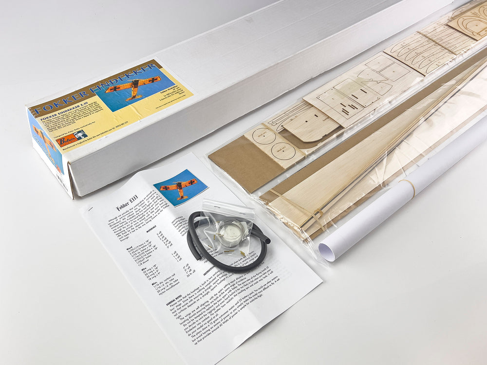 Belair Fokker E-111 Eindekker - Electric Scale Plane Assembly Kit BA011