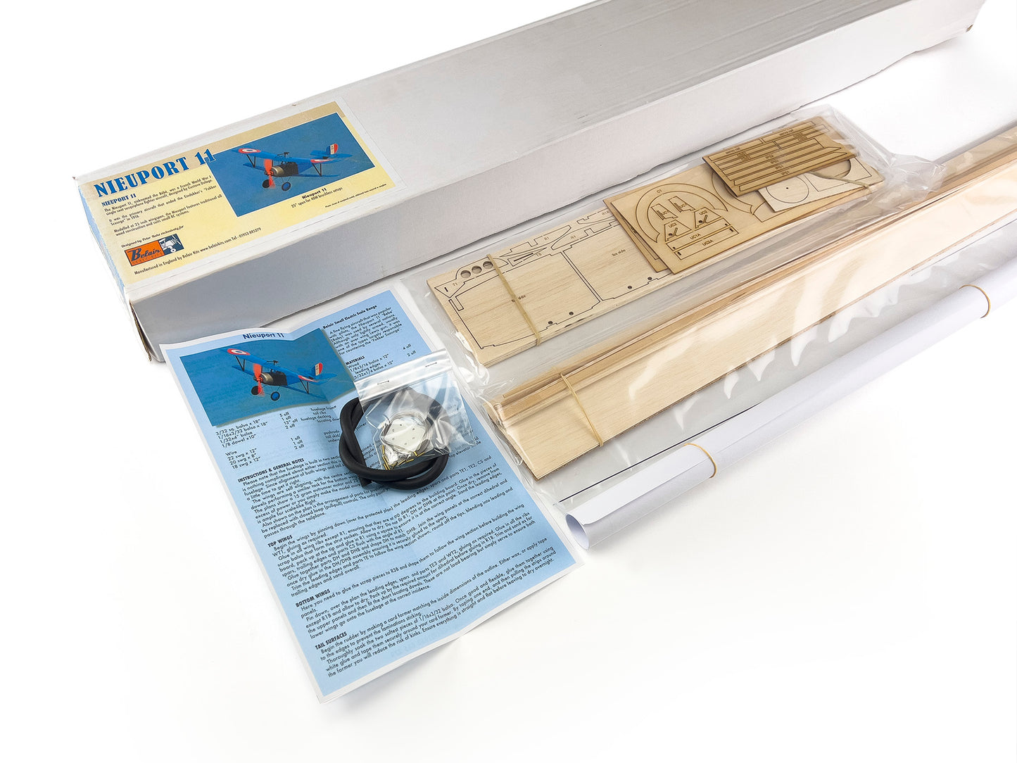 Belair Nieuport 11 "Bebe' 25" Electric Scale Plane Assembly Kit BA017