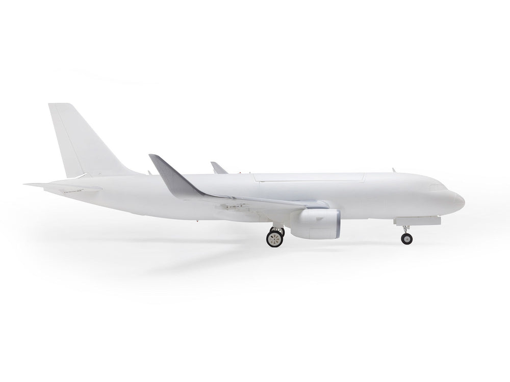 E-flite Airbus A320neo Twin 64mm EDF BNF Basic w/AS3X+ SAFE 6S RC Plane - White
