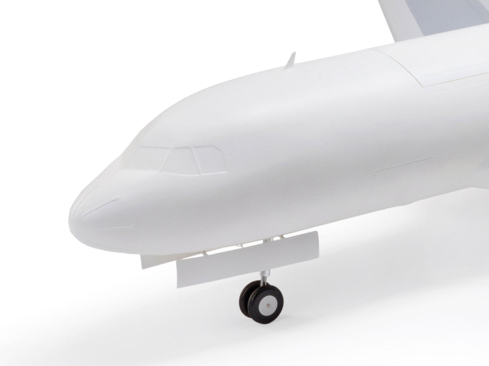 E-flite Airbus A320neo Twin 64mm EDF BNF Basic w/AS3X+ SAFE 6S RC Plane - White
