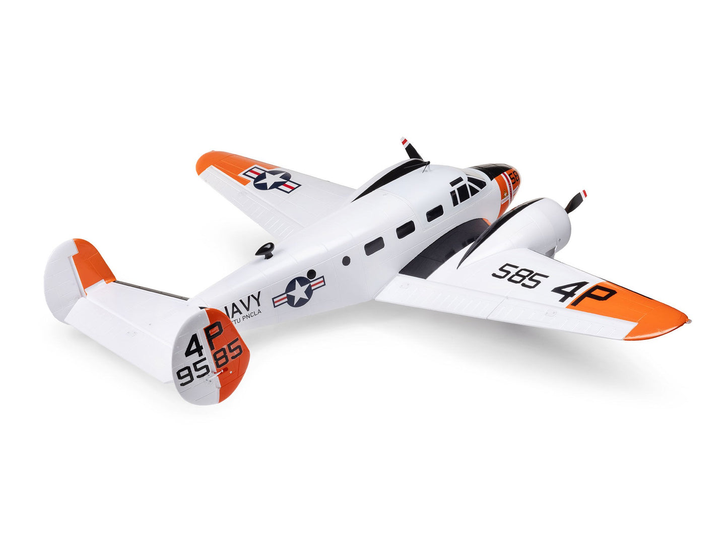 E-flite Beechcraft D18/RC-45J 1.5m BNF Basic w/ AS3X+ and SAFE 3S/4S RC Plane