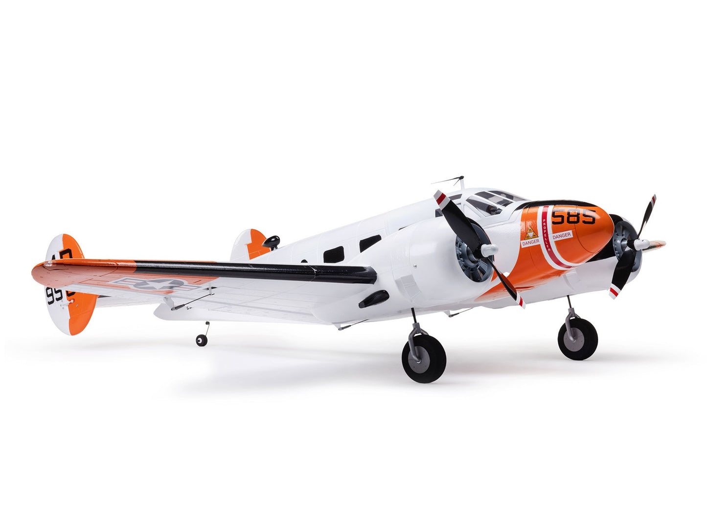 E-flite Beechcraft D18/RC-45J 1.5m BNF Basic w/ AS3X+ and SAFE 3S/4S RC Plane