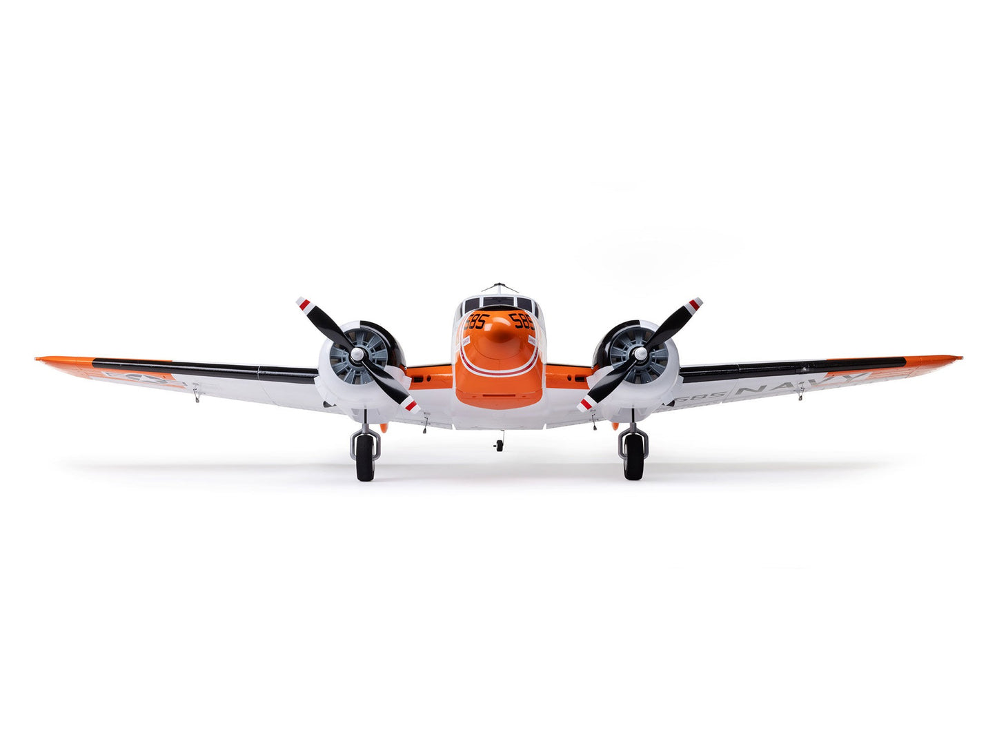 E-flite Beechcraft D18/RC-45J 1.5m BNF Basic w/ AS3X+ and SAFE 3S/4S RC Plane