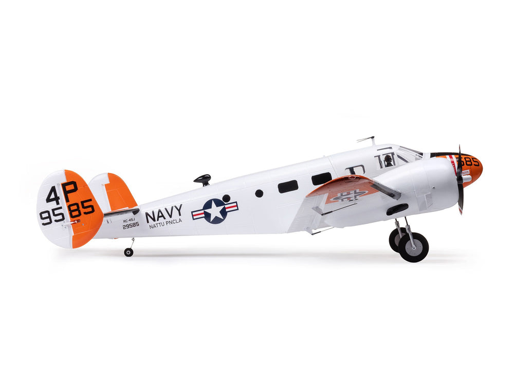 E-flite Beechcraft D18/RC-45J 1.5m BNF Basic w/ AS3X+ and SAFE 3S/4S RC Plane