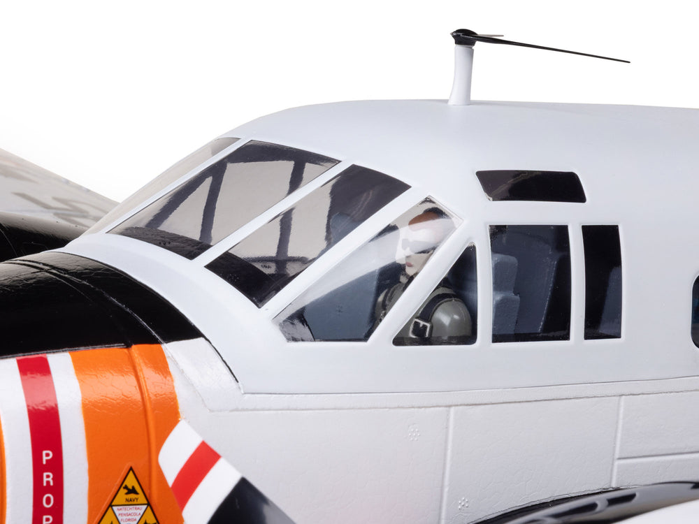 E-flite Beechcraft D18/RC-45J 1.5m BNF Basic w/ AS3X+ and SAFE 3S/4S RC Plane