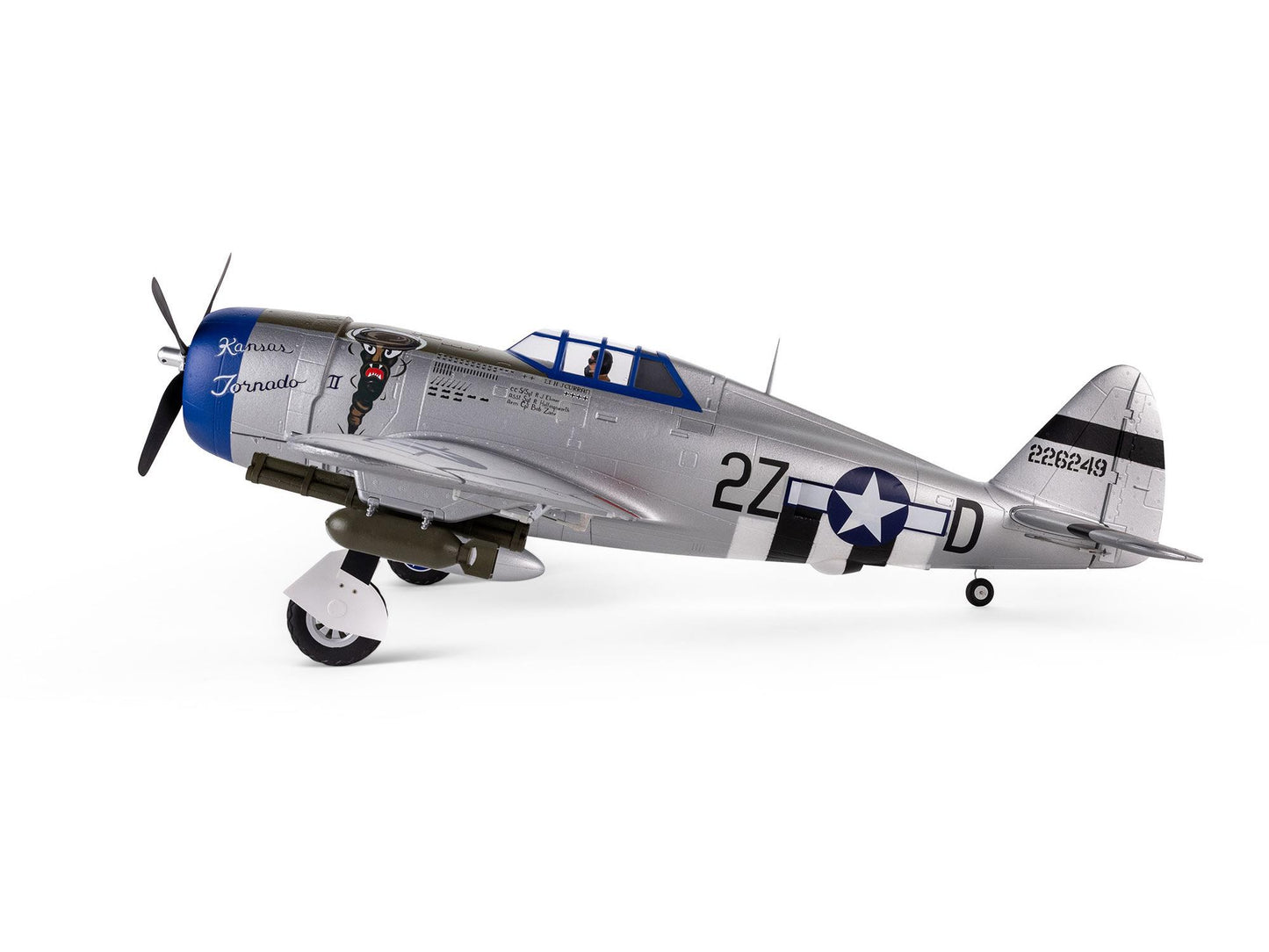 E-flite P-47 Razorback 1.2m PNP 3S/4S RC Plane EFL08475