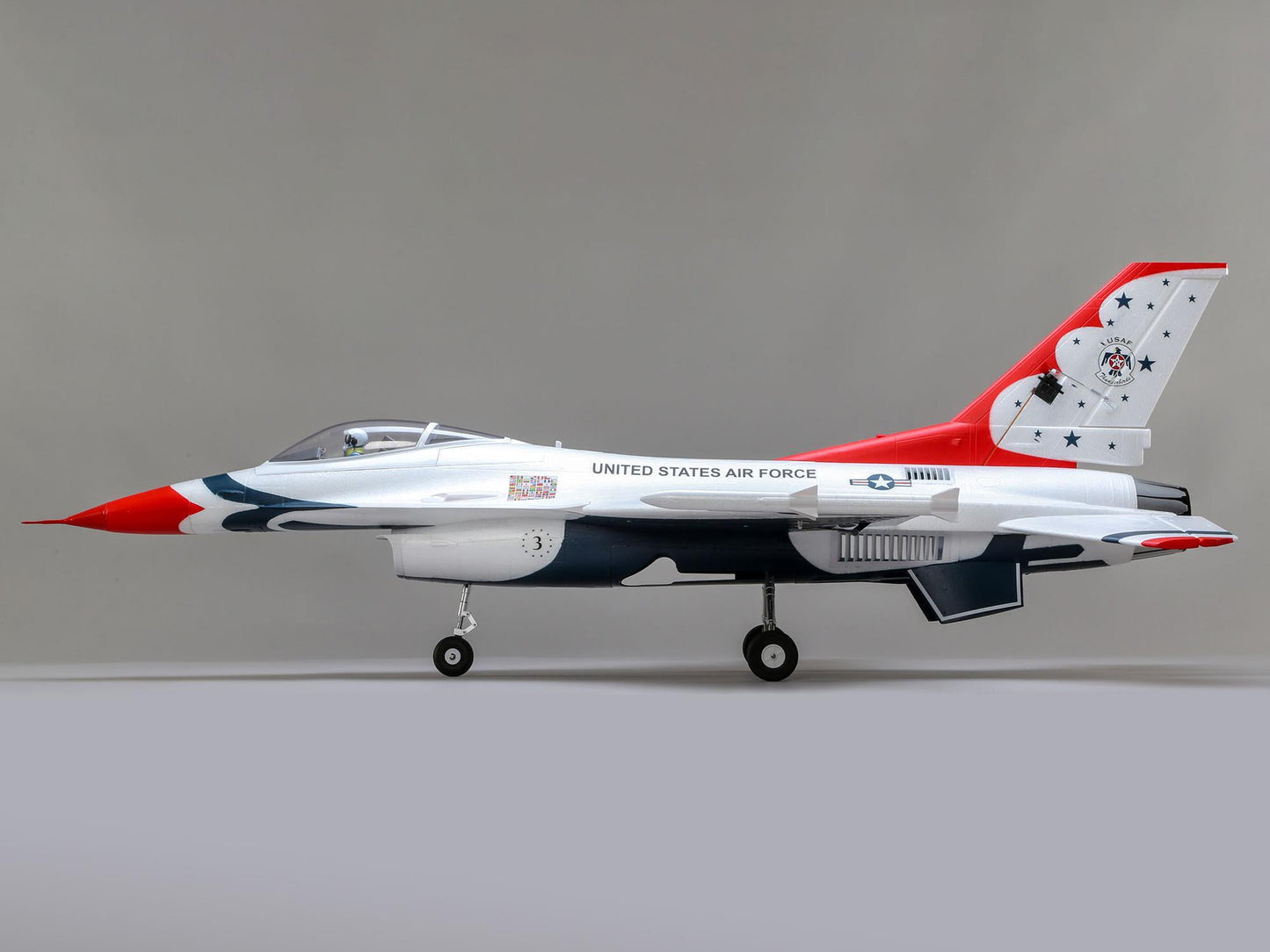E-flite F-16 Thunderbirds 70mm EDF Jet BNF Basic with AS3X and SAFE 6S RC Plane