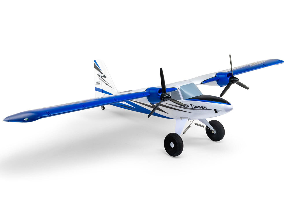 E-flite Twin Timber 1.6m BNF Basic with AS3X and SAFE Select 3S/4S RC Plane