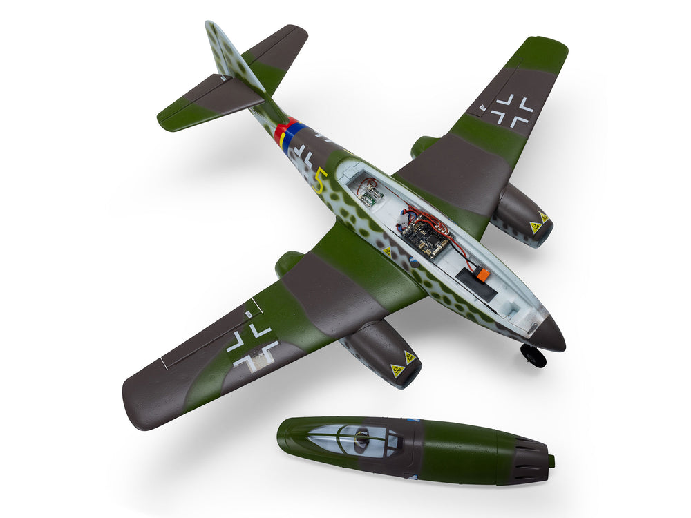 E-flite UMX Me 262 30mm EDF Jet BNF Basic with AS3X and SAFE Select 3S RC Plane