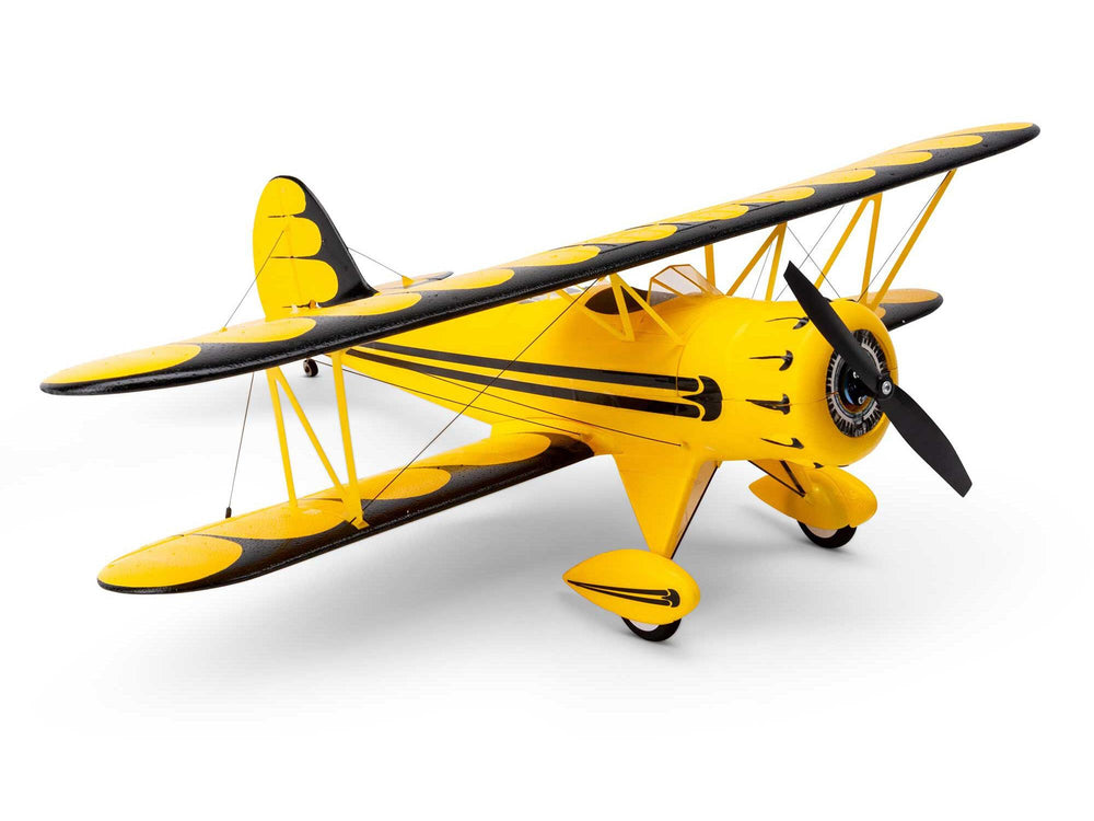 E-flite UMX WACO BNF Basic with AS3X and SAFE Select 2S/3S RC Plane - Yellow