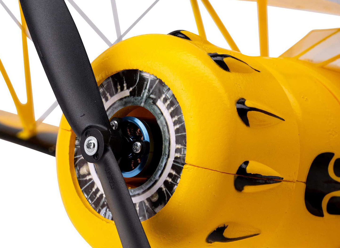 E-flite UMX WACO BNF Basic with AS3X and SAFE Select 2S/3S RC Plane - Yellow