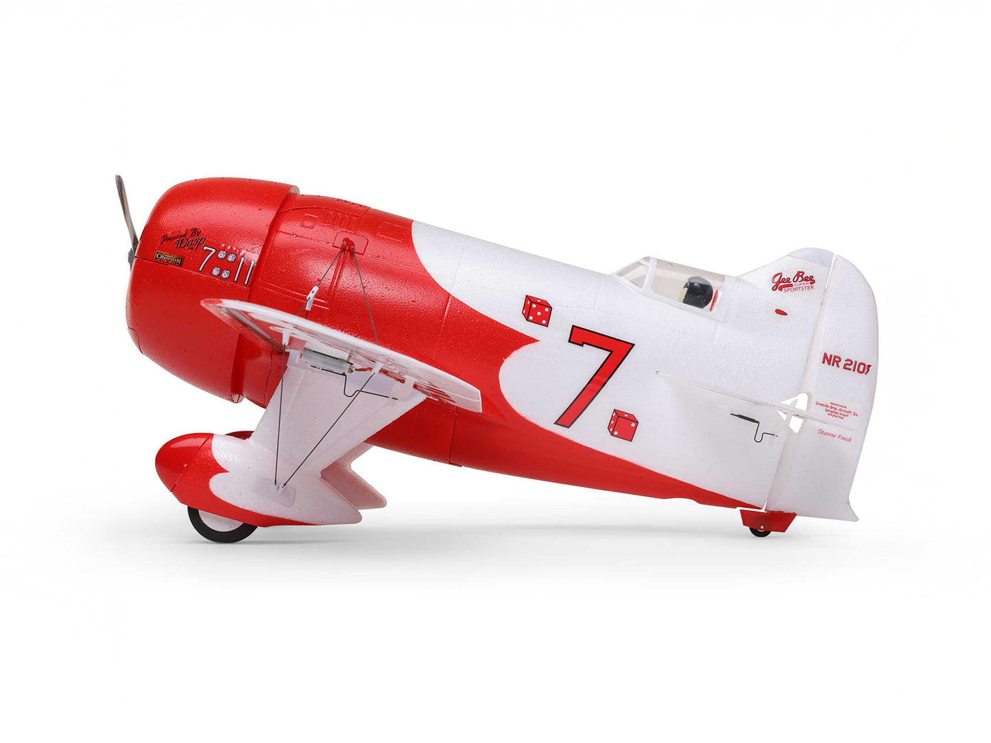 E-flite UMX Gee Bee R-2 510mm BNF Basic with AS3X and SAFE Select 2S/3S RC Plane