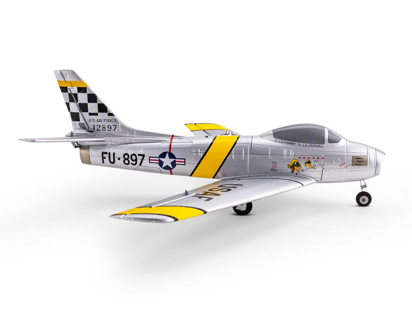 E-flite UMX F-86 Sabre 30mm EDF Jet BNF Basic with AS3X and SAFE Sel 4S RC Plane