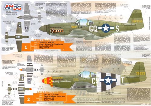 AMDG Yankee Merlin Roar! P-51 Mustangs USAAF Part 1 1:48