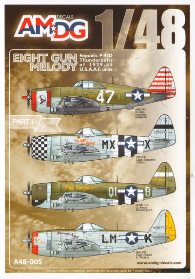 AMDG Decals A48005 1:48 Republic P-47D Thunderbolt