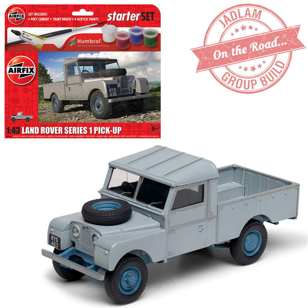 Airfix A55012 Starter Set - Land Rover Series 1 Pick-Up 1:43 Model Kit
