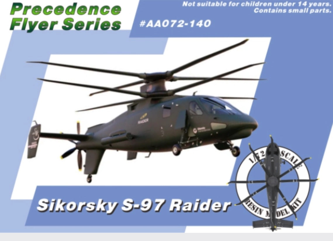 Anigrand Sikorsky S-97 Raider High-Speed Scout/Attack Helicopter 1:72