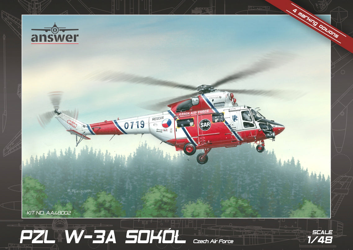 Answer PZL W-3A Sokol Czech Air Force Multi-Part Model Kit 1:48