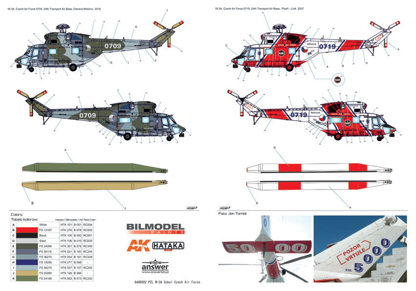 Answer PZL W-3A Sokol Czech Air Force Multi-Part Model Kit 1:48