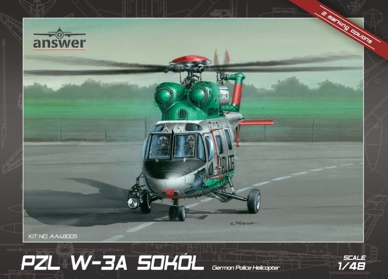 Answer PZL W-3T Sokol German Police Multi-Part Model Kit 1:48