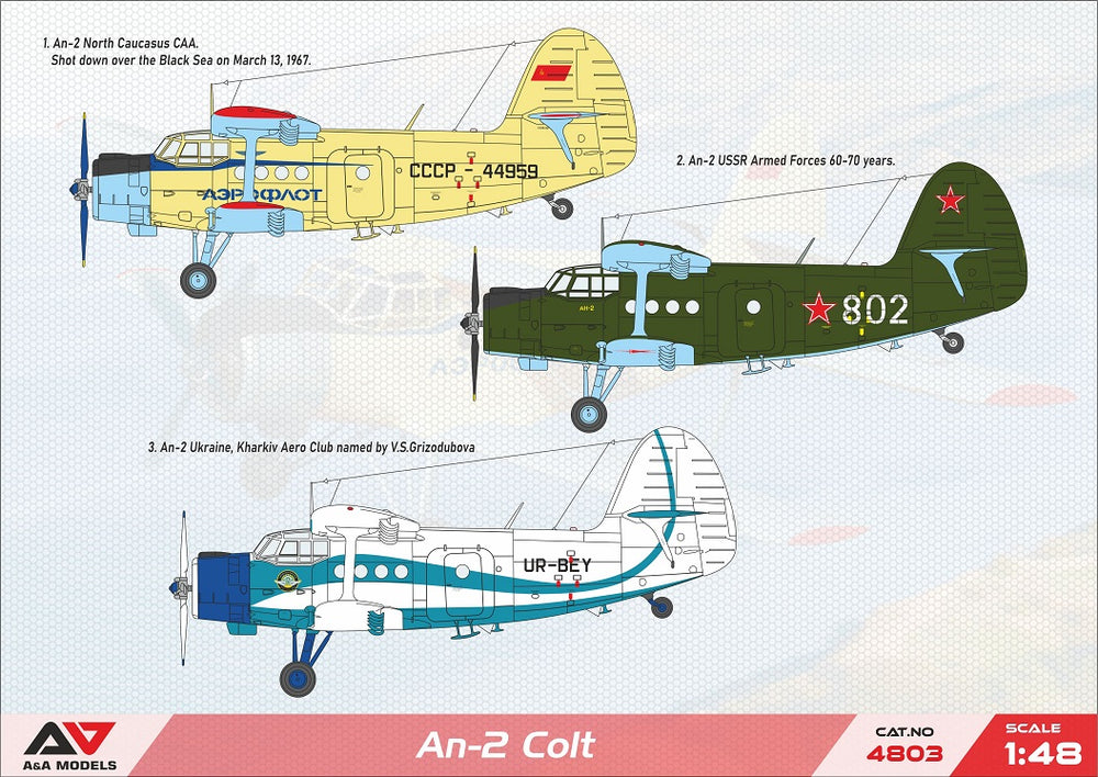 A & A Models Antonov An-2 Colt with Injection Engine & PE 1:48
