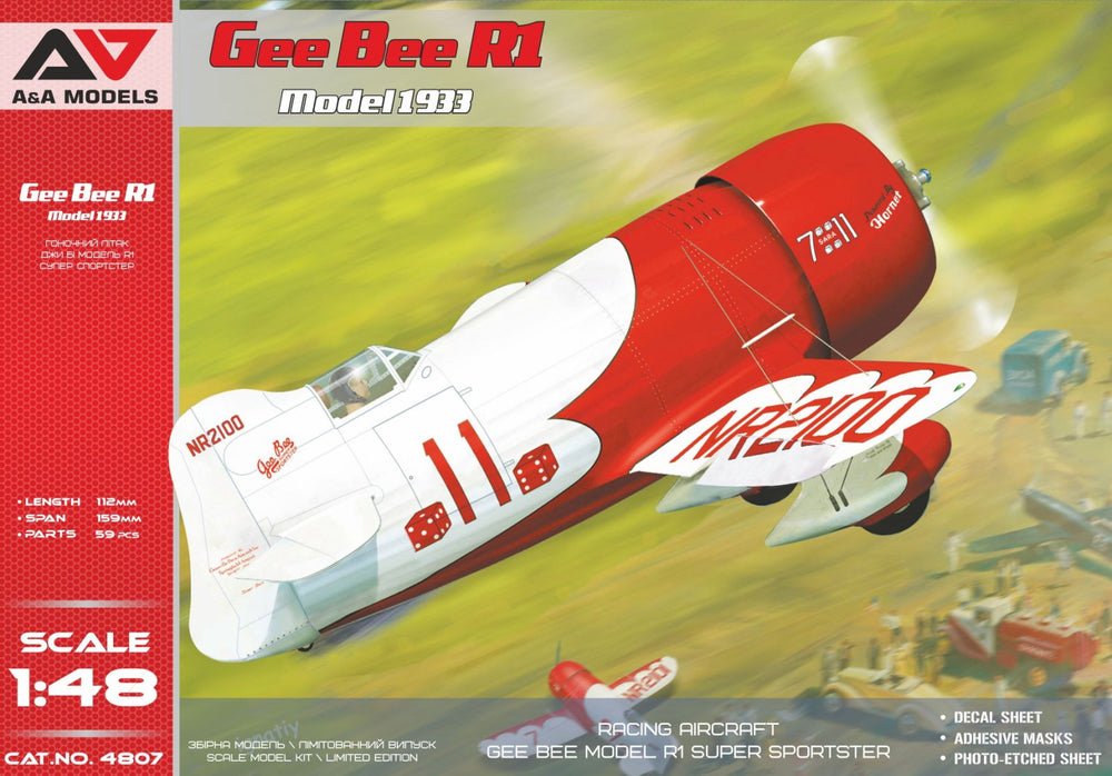 A & A Models AAM4807 1:48 Gee Bee R1