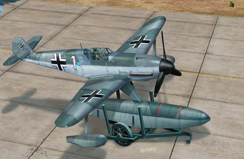 A & A Models AAM4813 1:48 Messerschmitt Bf-109W-2 float plane