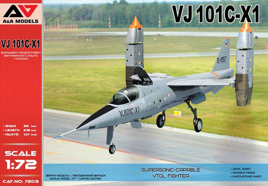 A & A Models AAM7203 1:72 VJ-101C-X1 Supersonic-capable VTOL fighter