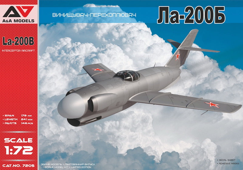 A & A Models Lavochkin La-200B Experimental Interceptor 1:72