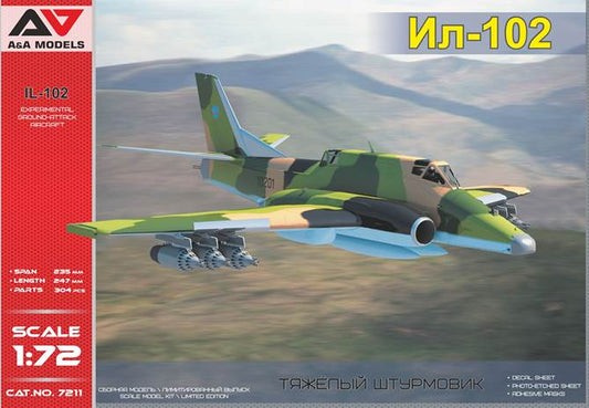 A & A Models AAM7211 1:72 Ilyushin Il-102 Experimental ground-attack aircraft
